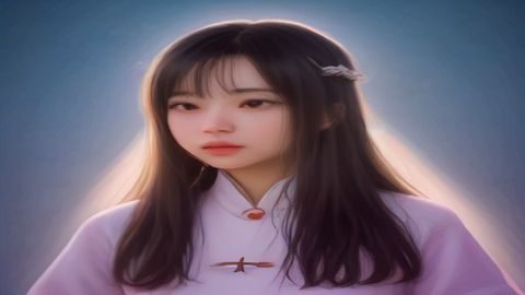 用户在笔记本电脑上搜索qyl入口的场景，屏幕显示搜索结果页，玫红色调，专注氛围
